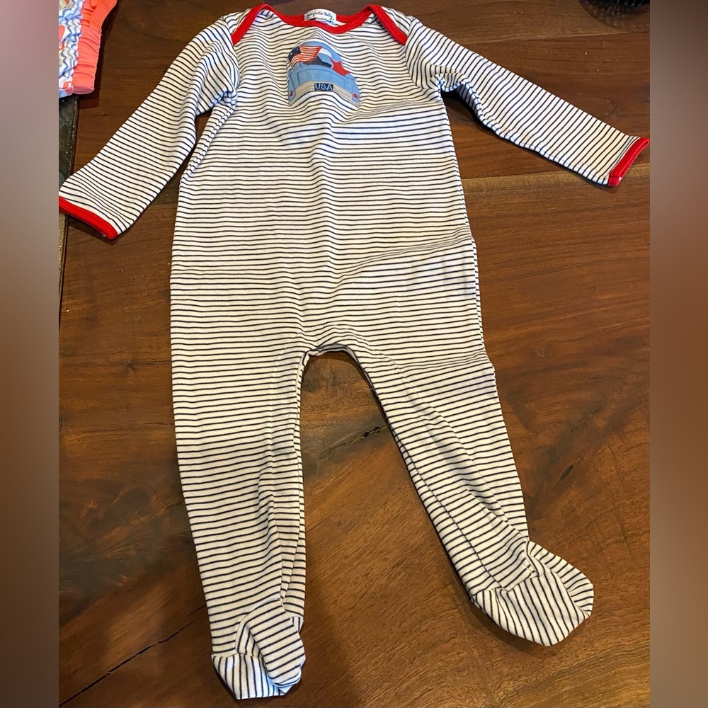 Magnolia Baby Patriotic Jammies sz:12m